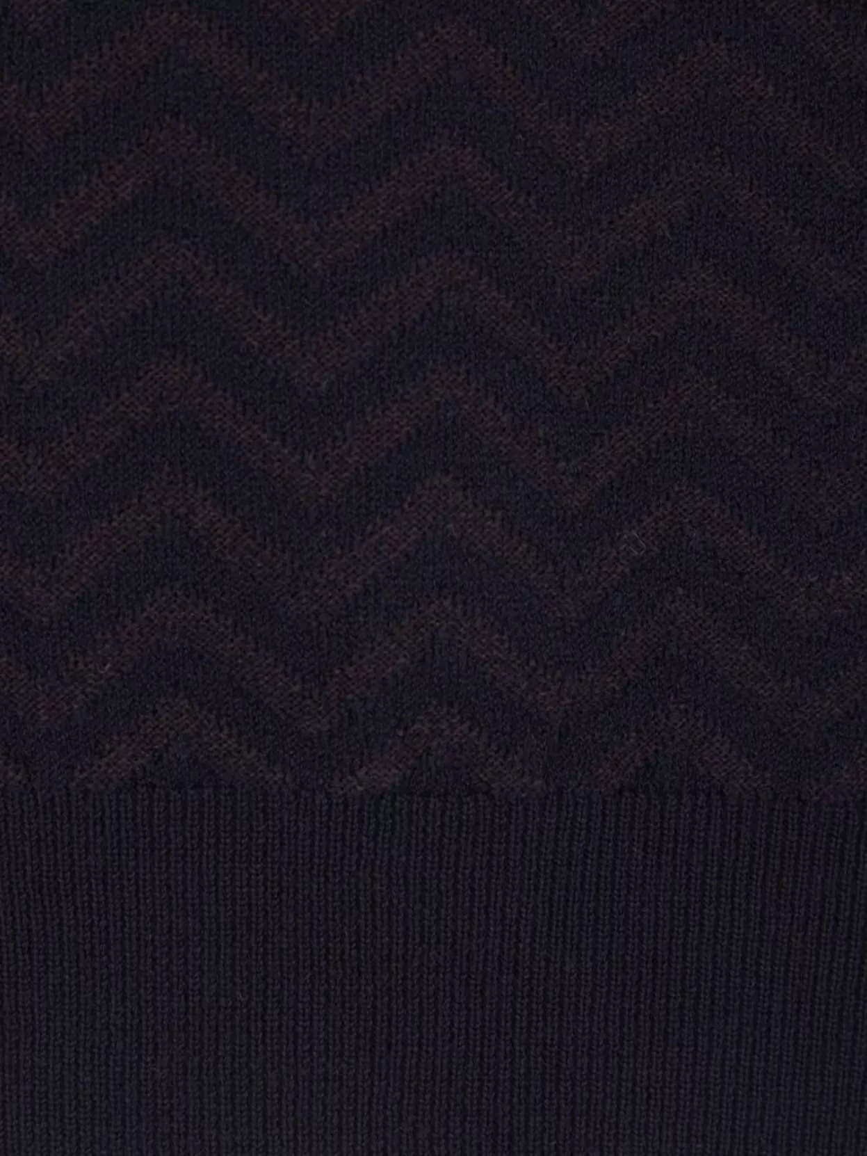 Giorgio Armani Chevron Crewneck Sweater Ribbed Finish