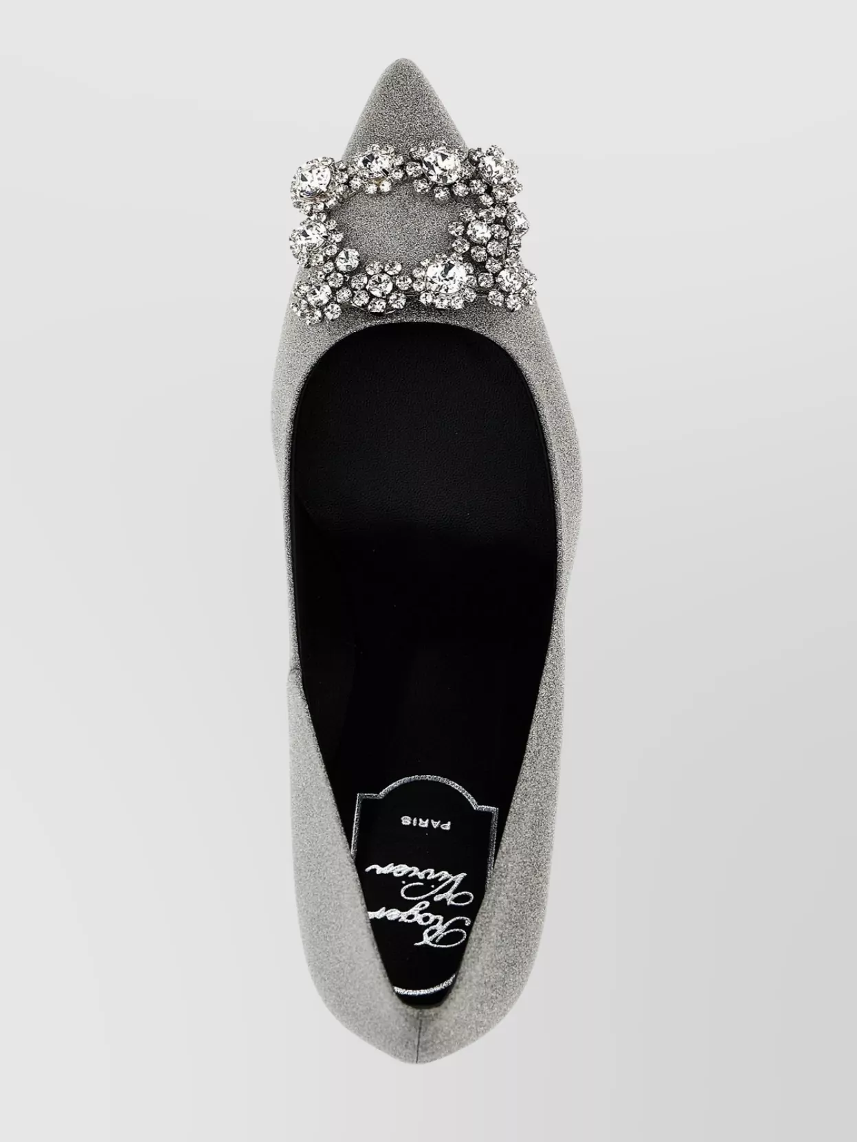 Roger Vivier Crystal Embellished Mid Heel Pumps