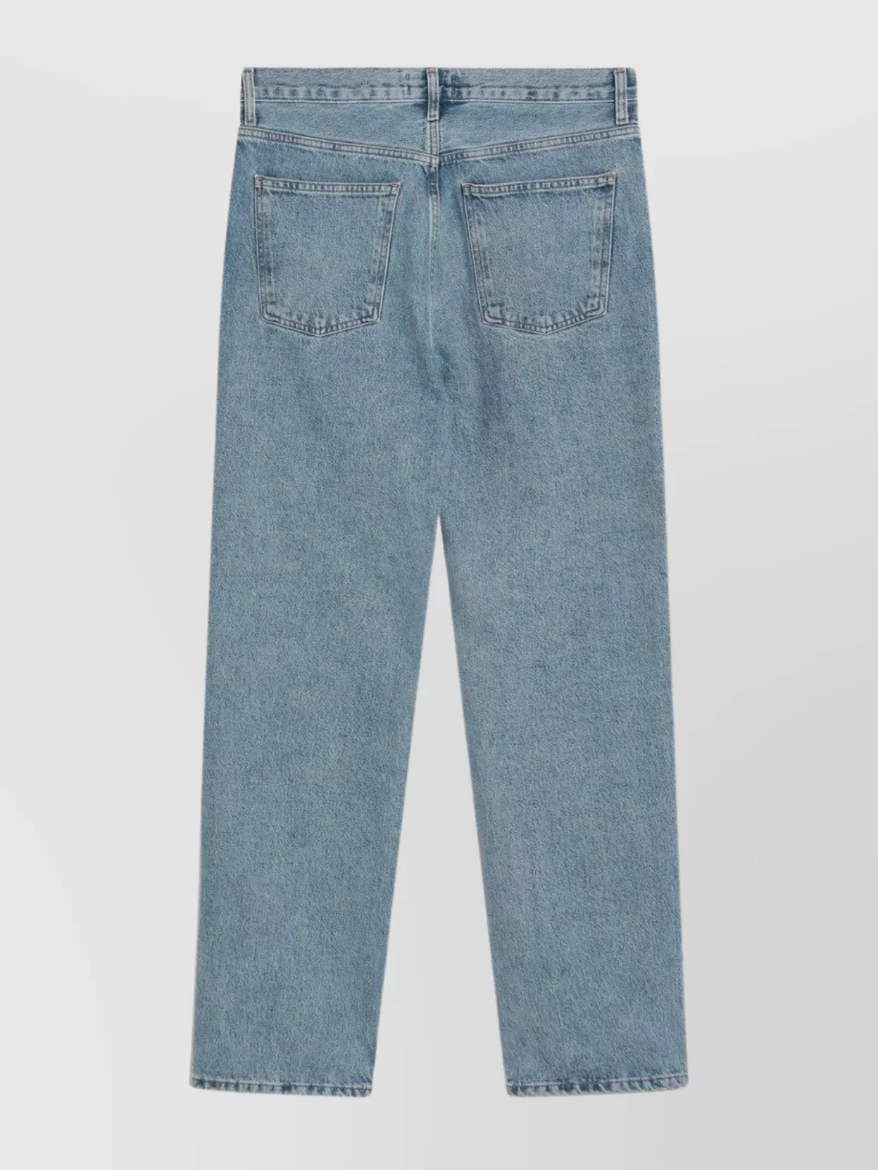 Agolde Regenerated Denim Trousers With Front And Back Pockets In Blue