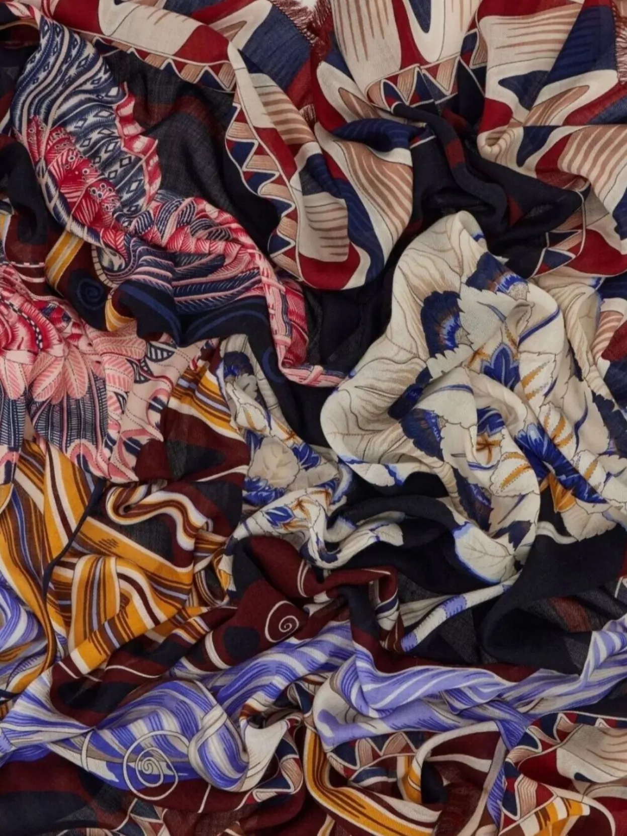 Ferragamo Butterfly-print Silk Scarf