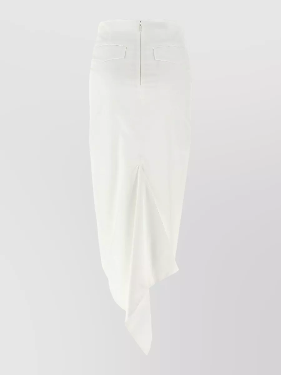 Thelatest Cotton midi pencil skirt