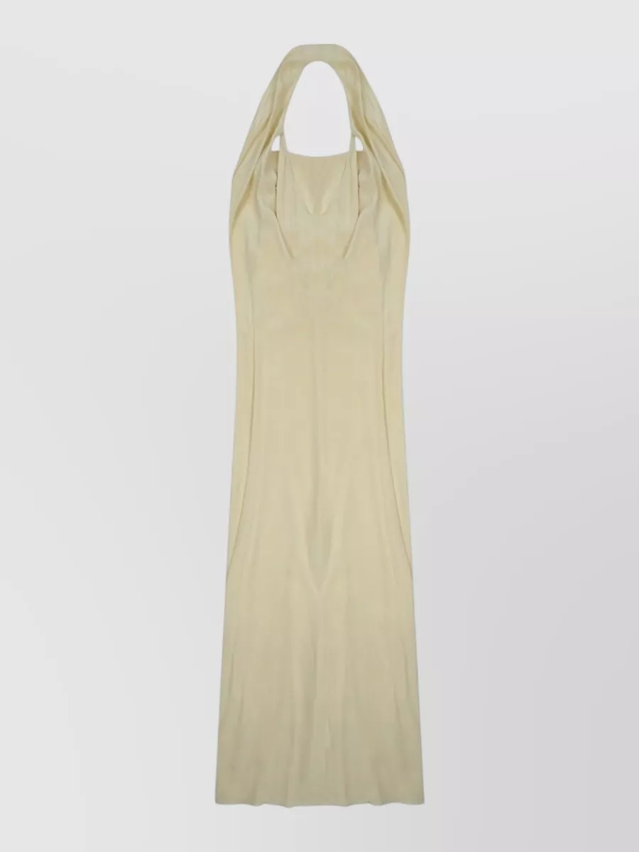 Alysi silk v-neck maxi dress