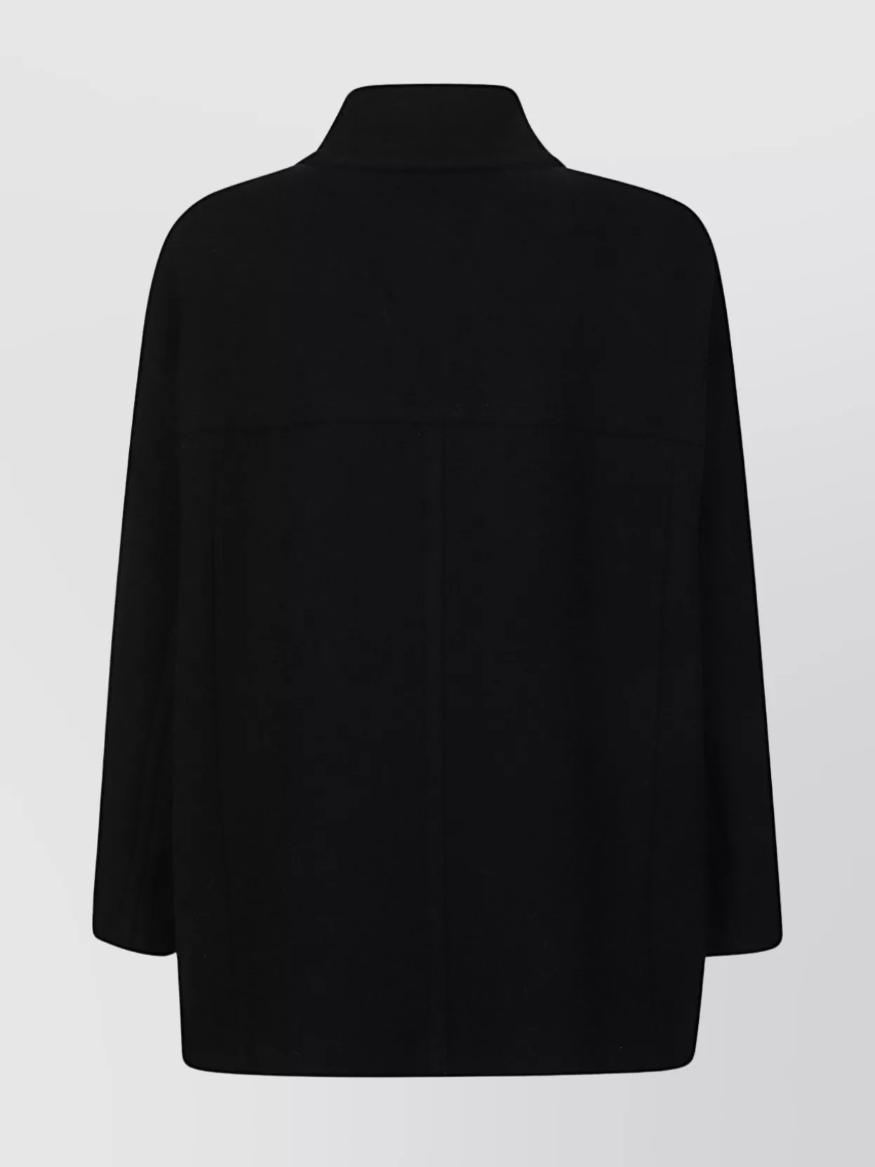 Isabel Marant Wool Blend Fiby Coat With Collared Neck In Black