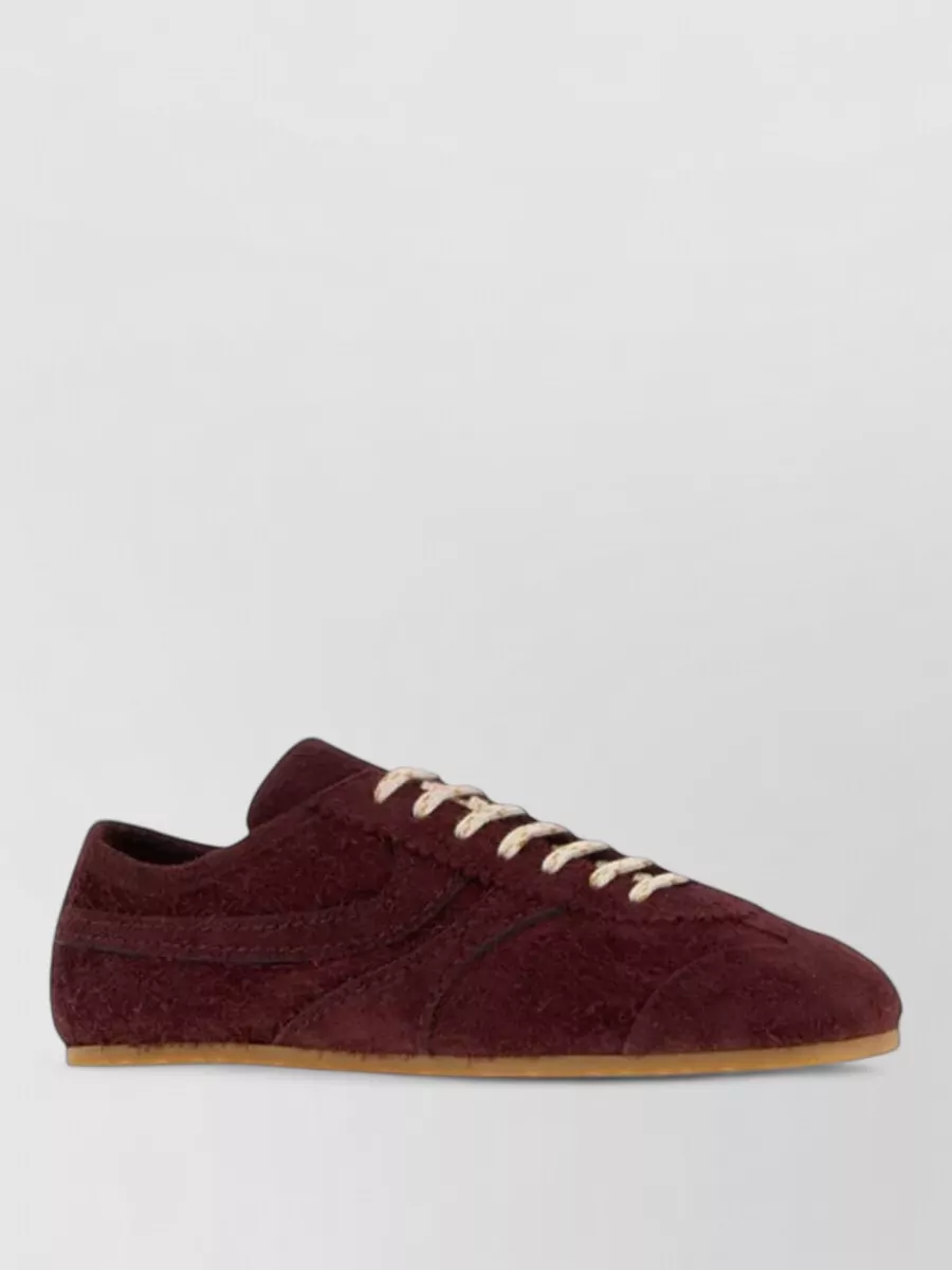 Dries Van Noten suede low-top sneakers