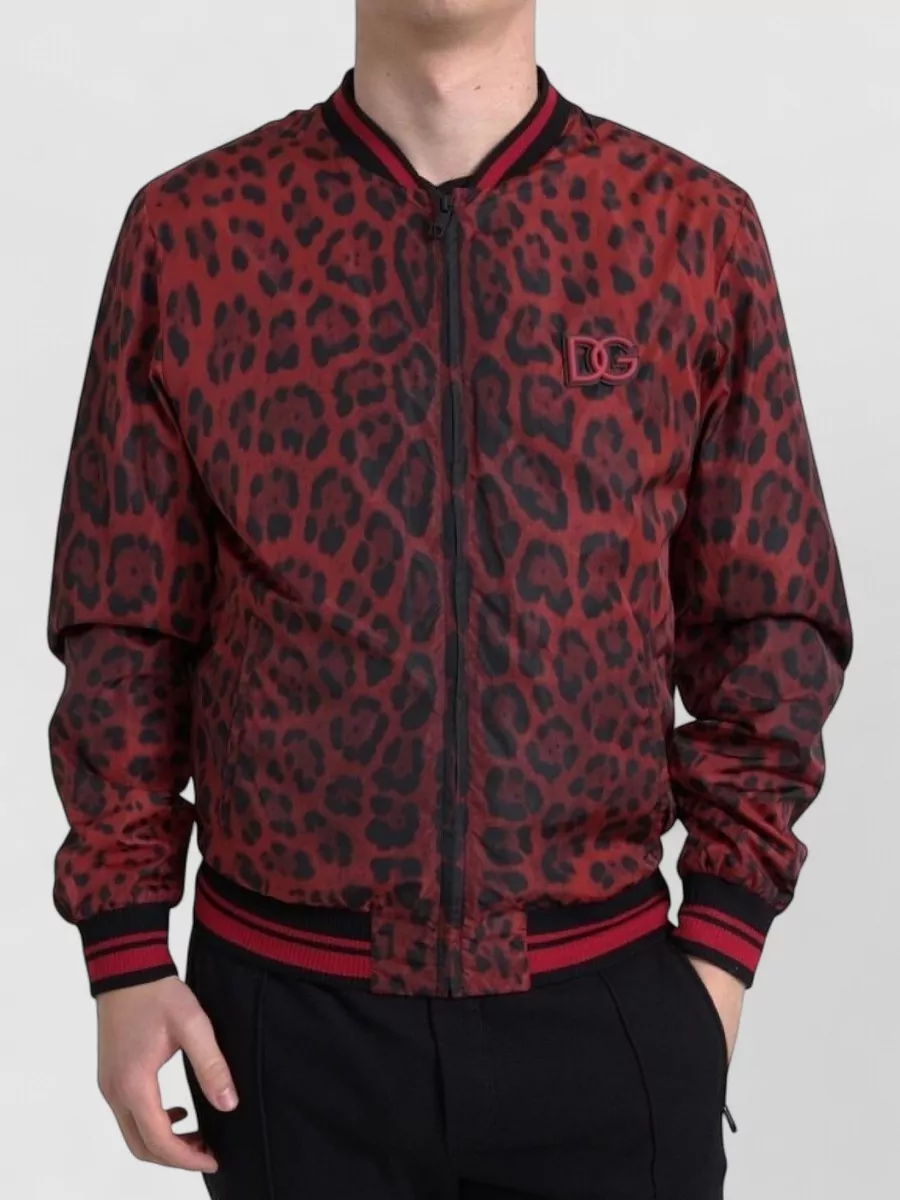 Dolce&Gabbana Leopard print bomber jacket
