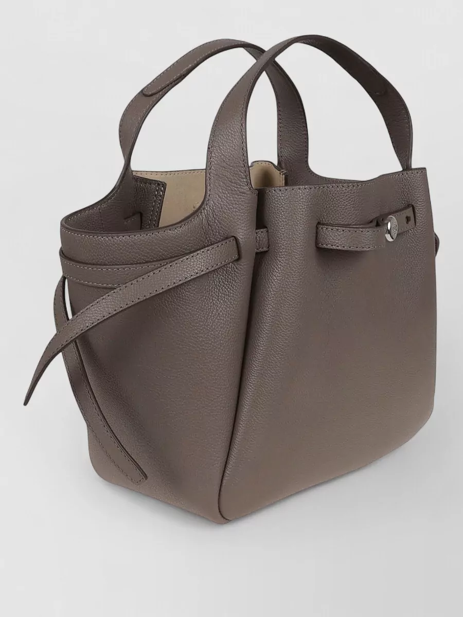 Tory Burch Romy Satchel Tote Bag Structured Shape