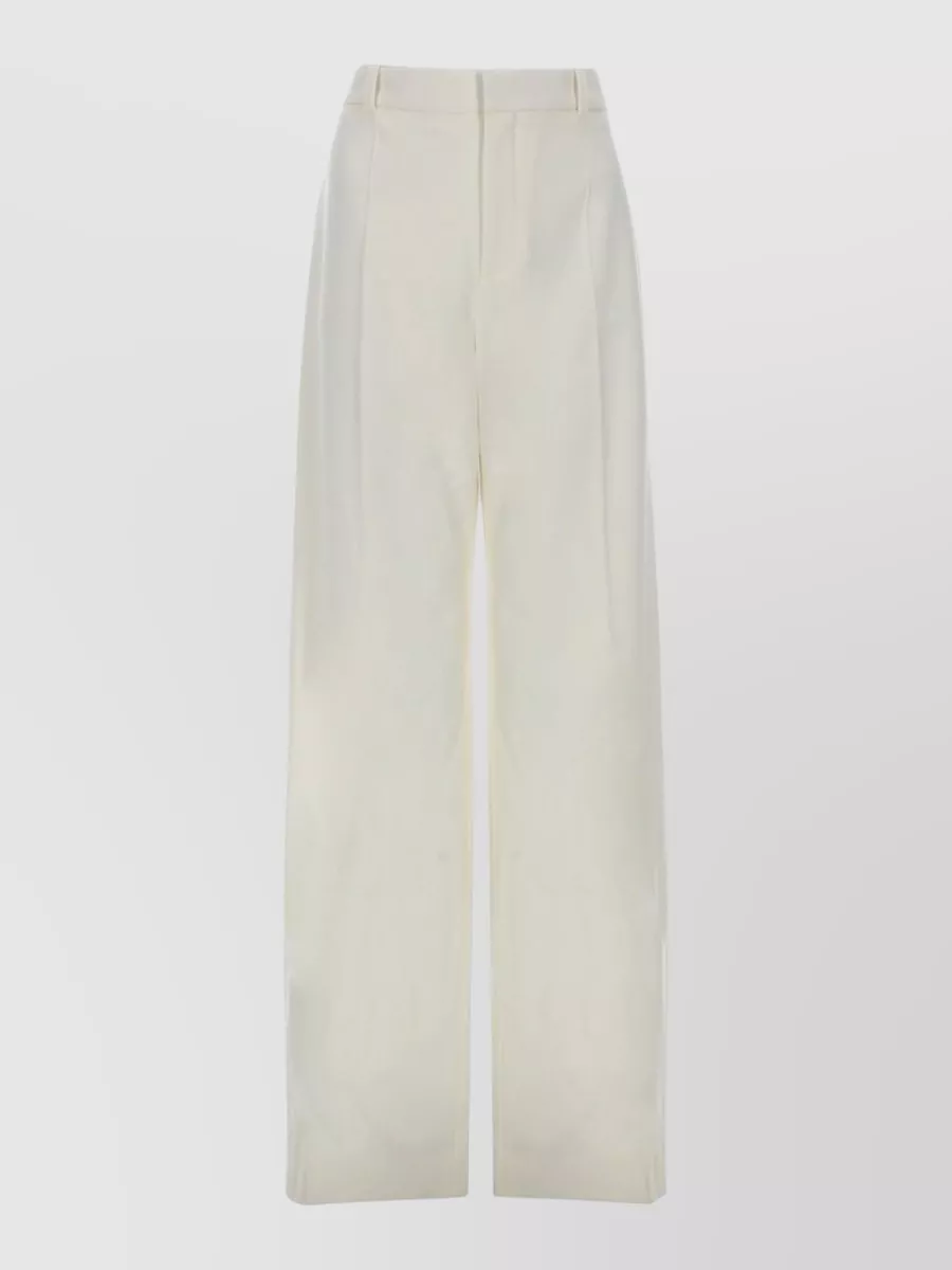 Chloé Wool High-Rise Wide-Leg Trousers