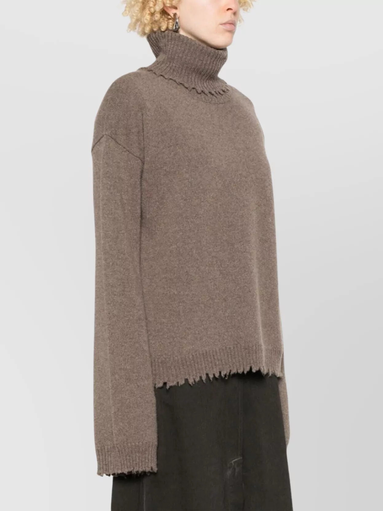 Uma Wang High Neck Knit Top