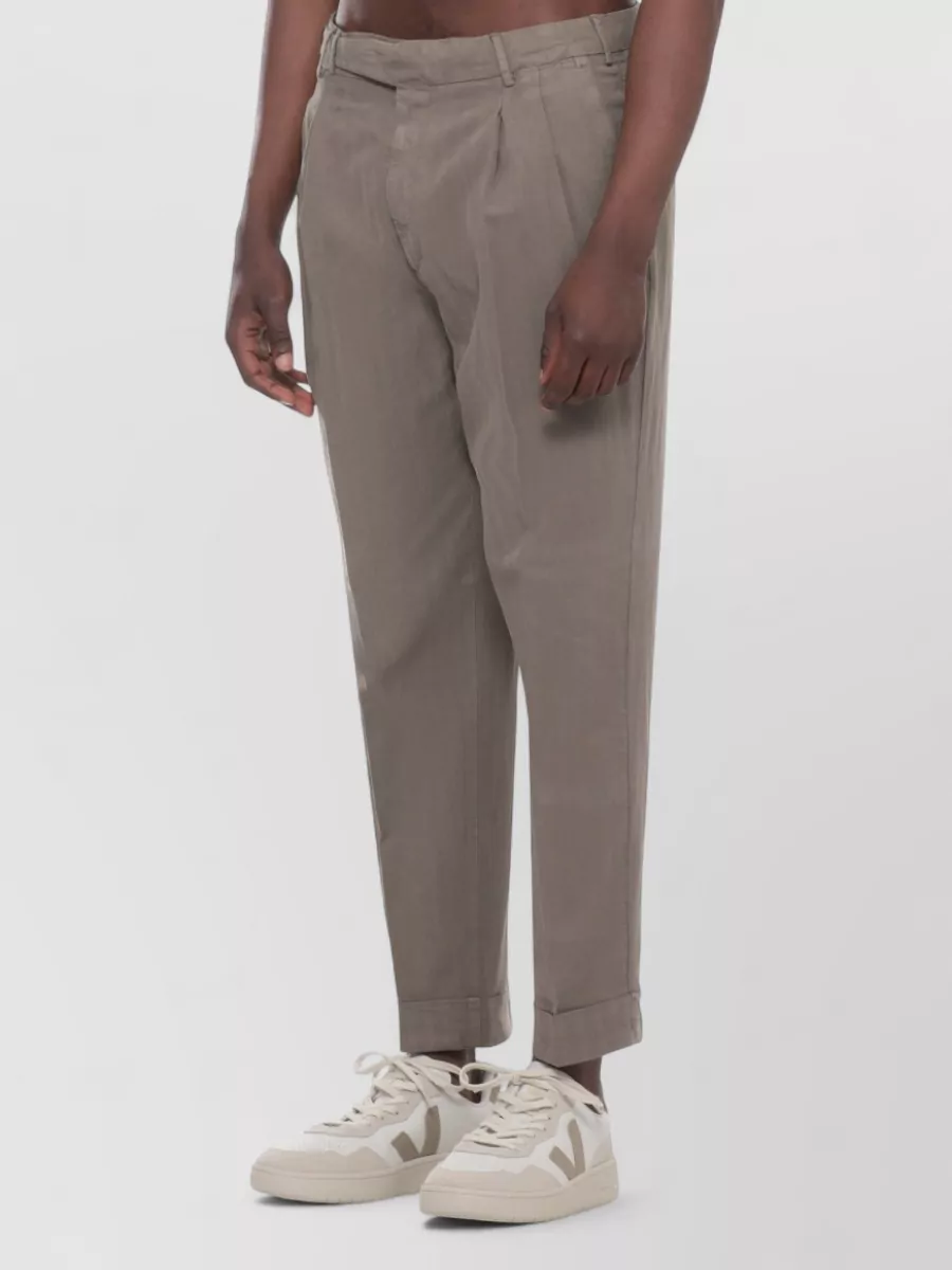 Pt Torino Straight Cropped Trousers