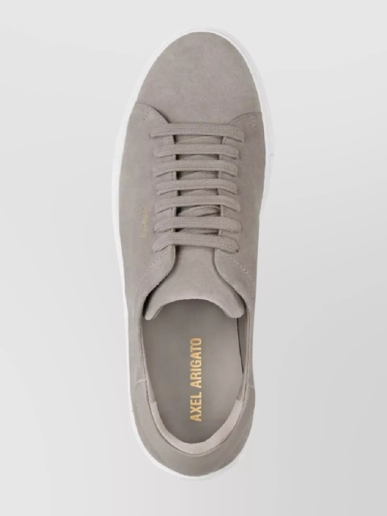 Axel Arigato Suede Round Toe Rubber Sole Sneaker
