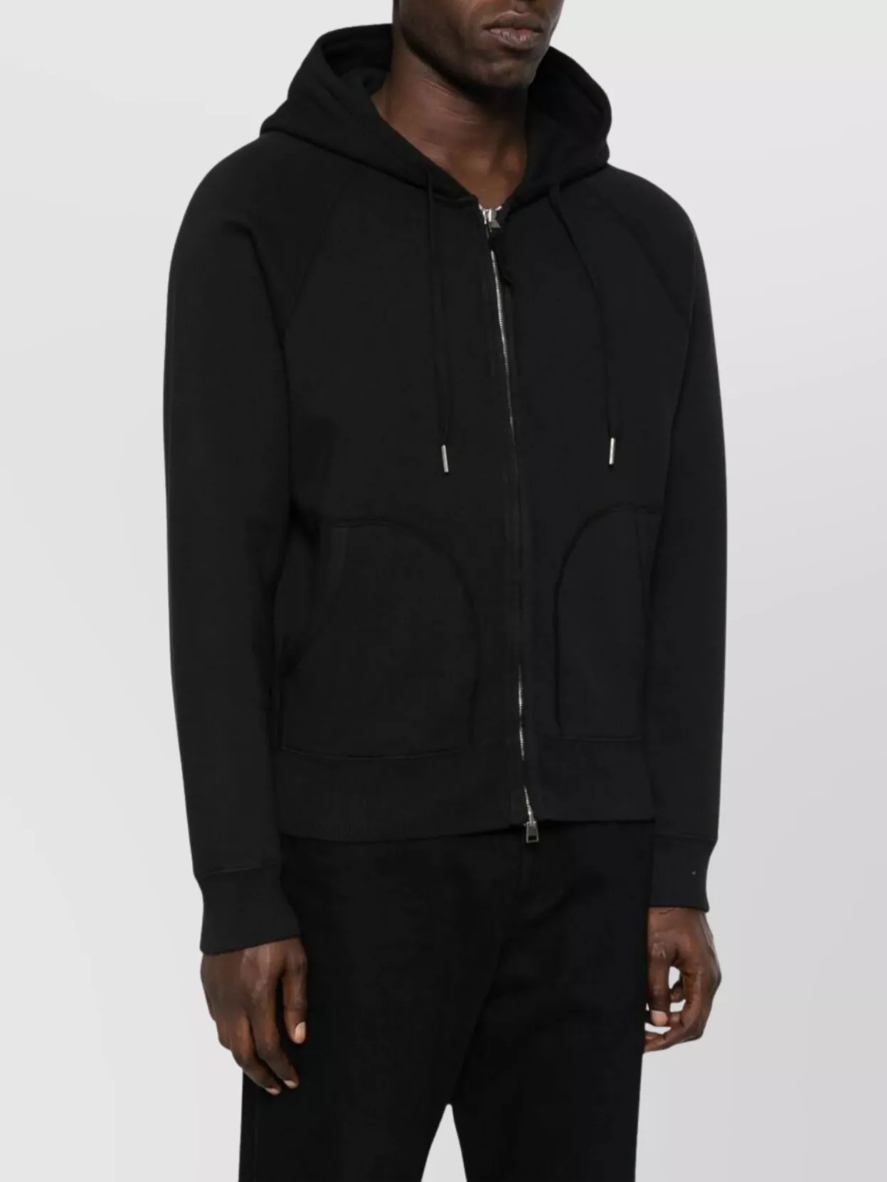 Tom Ford Zippered Pockets Cotton Jersey Hoodie