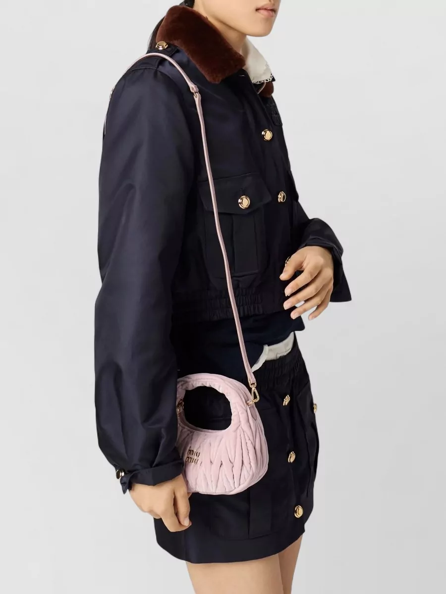 Miu Miu Quilted Cross-Body Bag Detachable Strap