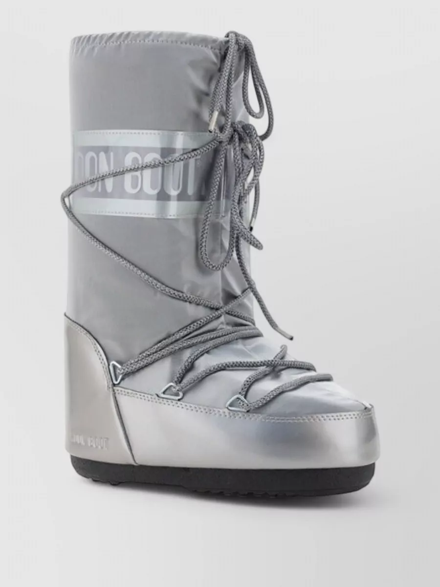 Moon Boot glossy knee-high platform boots