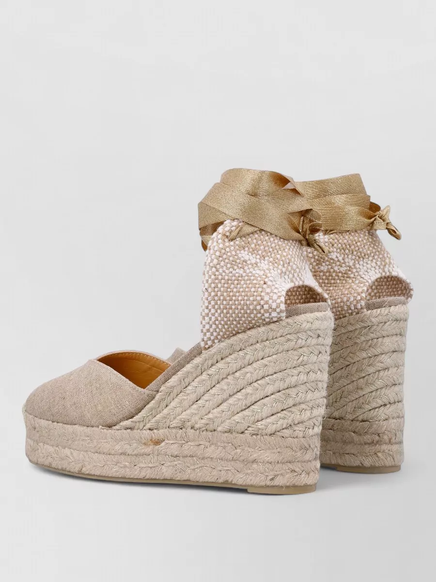 Castaner Linen Wedge Espadrilles