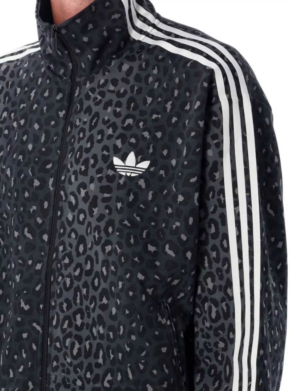 Adidas Originals Cheetah Print High Collar Jacket