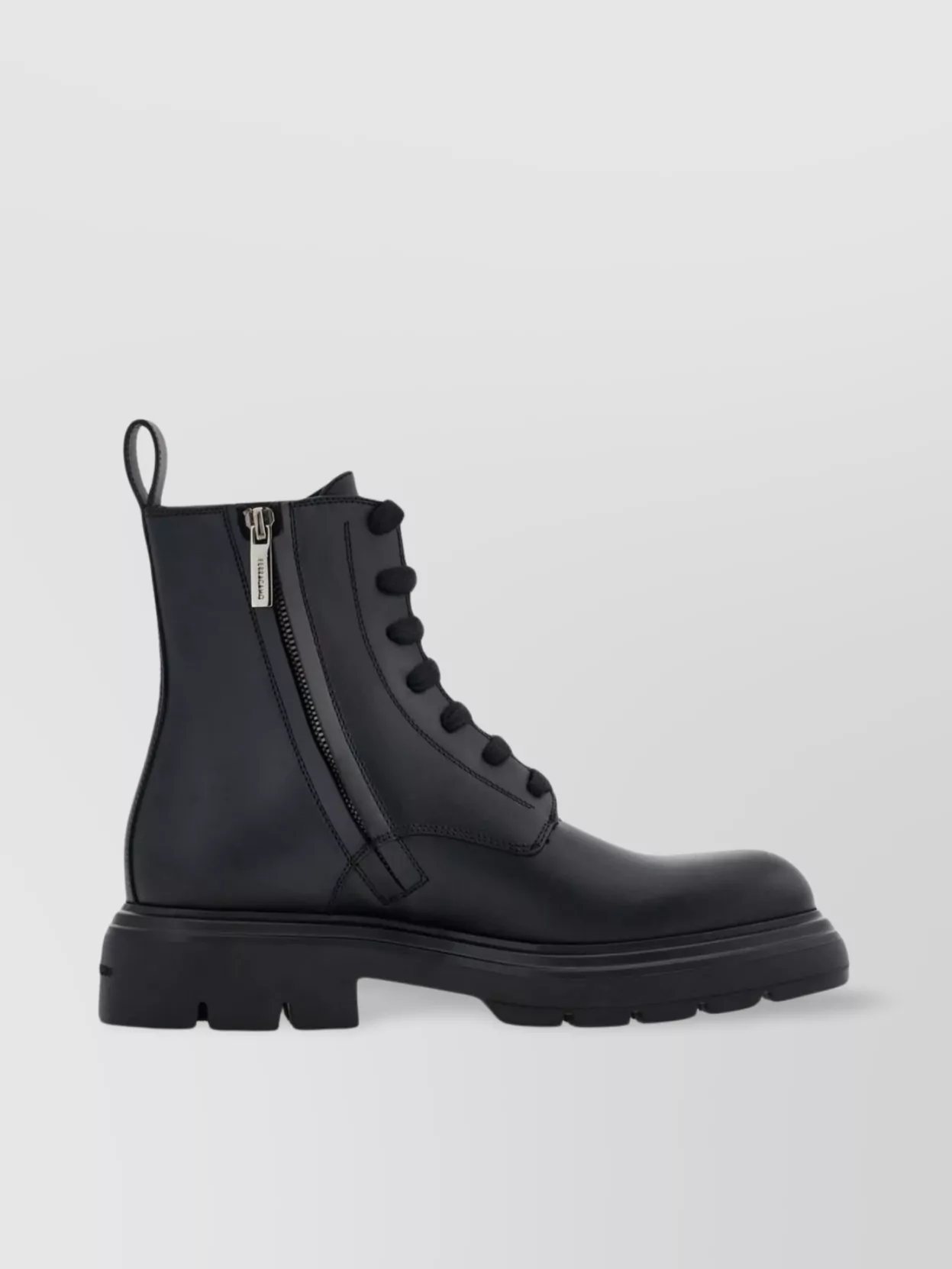 Ferragamo Chunky Heel Ankle Boots With Pull Tab