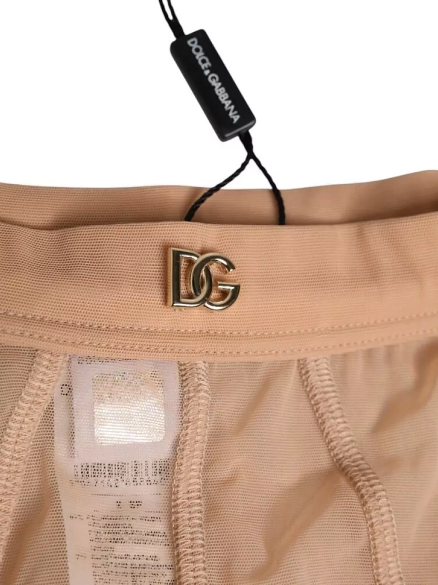 Dolce&Gabbana Sheer Mesh High-Waist Briefs