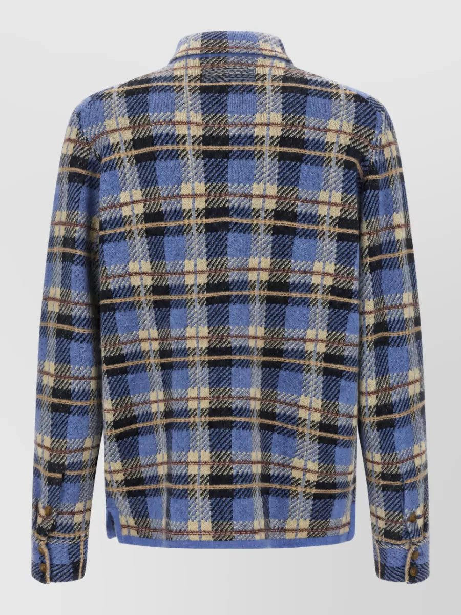 Guest In Residence Cashmere Checked Shirt Jacket