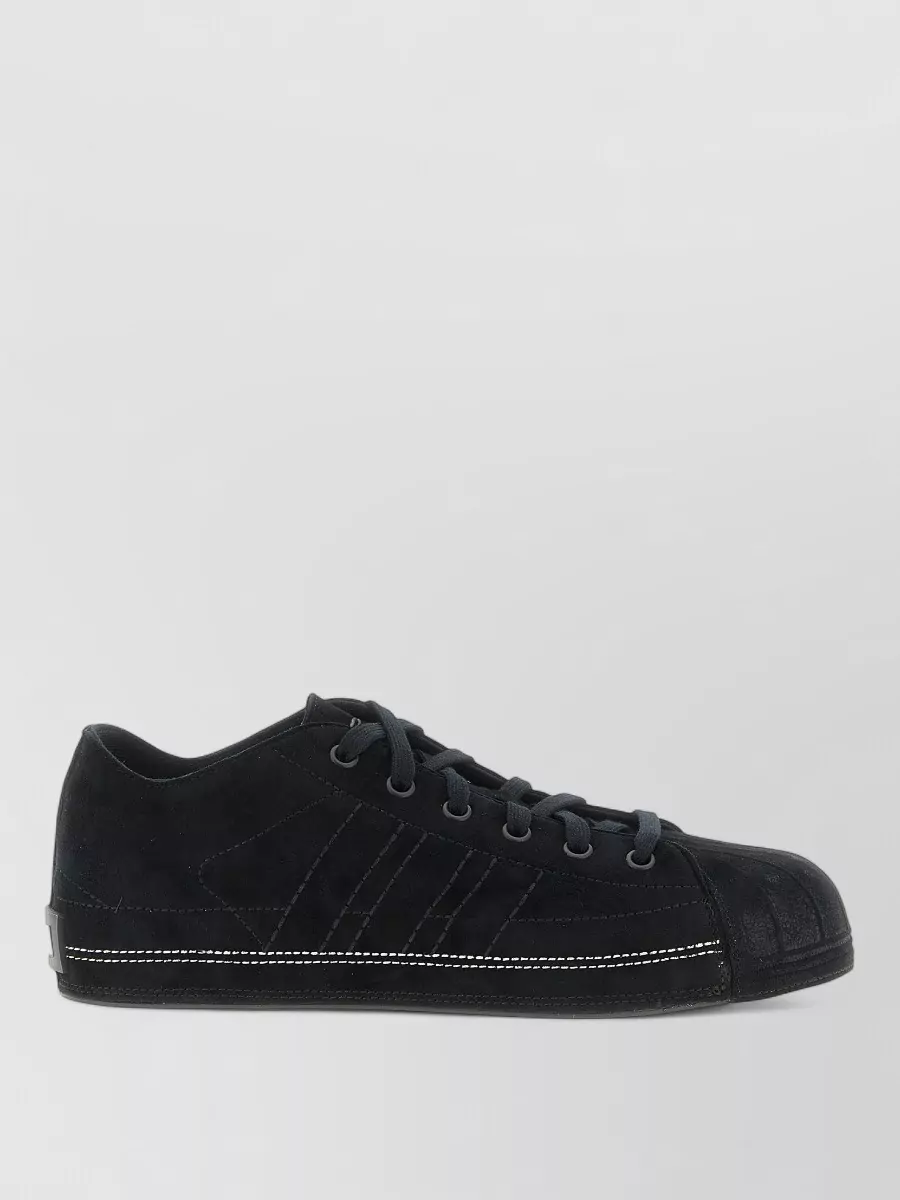 Y-3 Leather Lace-Up Sneakers