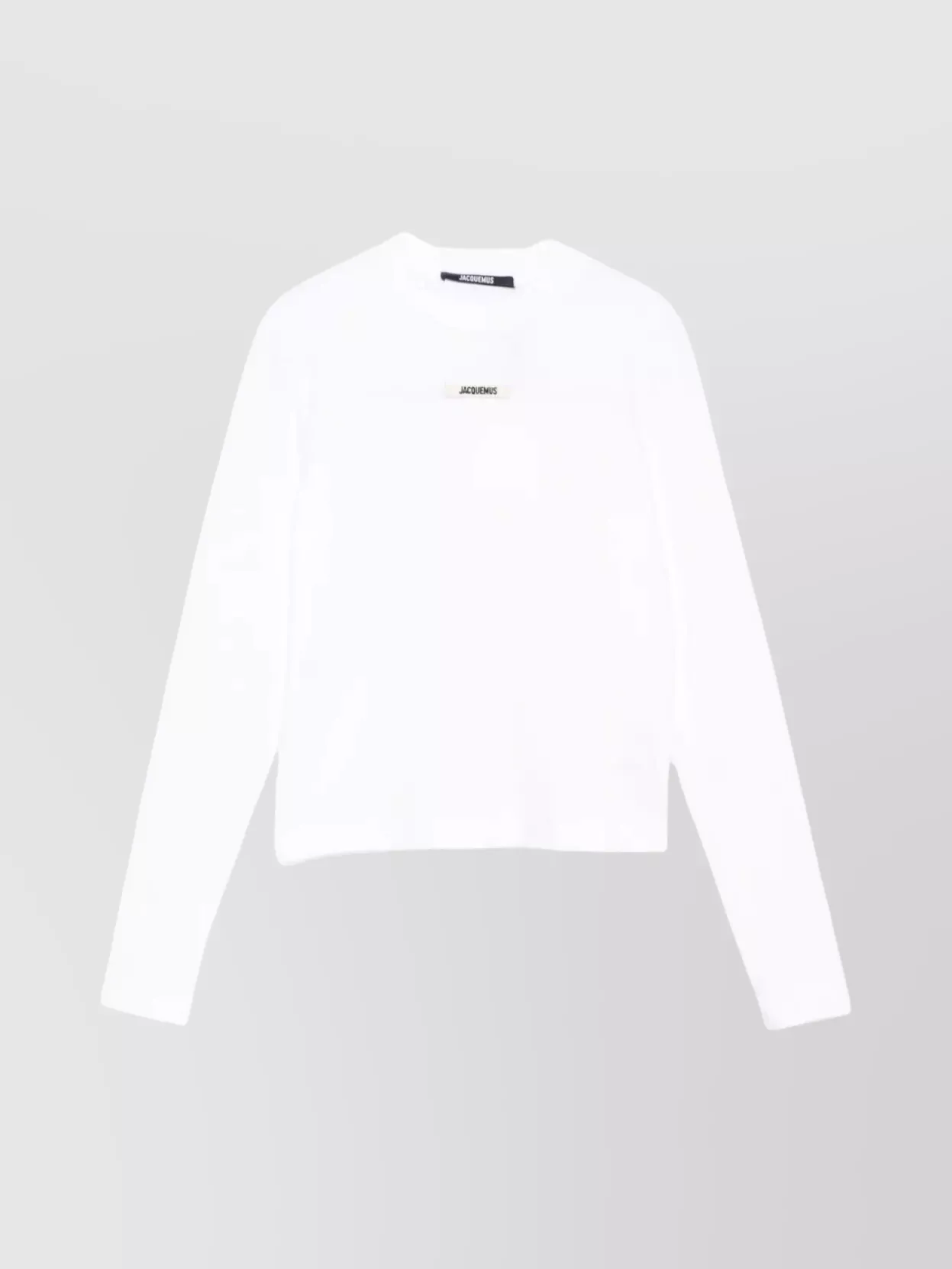 Jacquemus Long-sleeved T-shirt With Applique In White