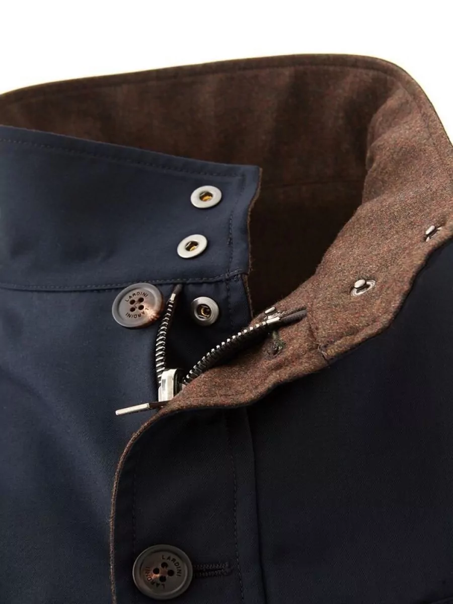 Lardini Wool Single-Breasted Field Jacket