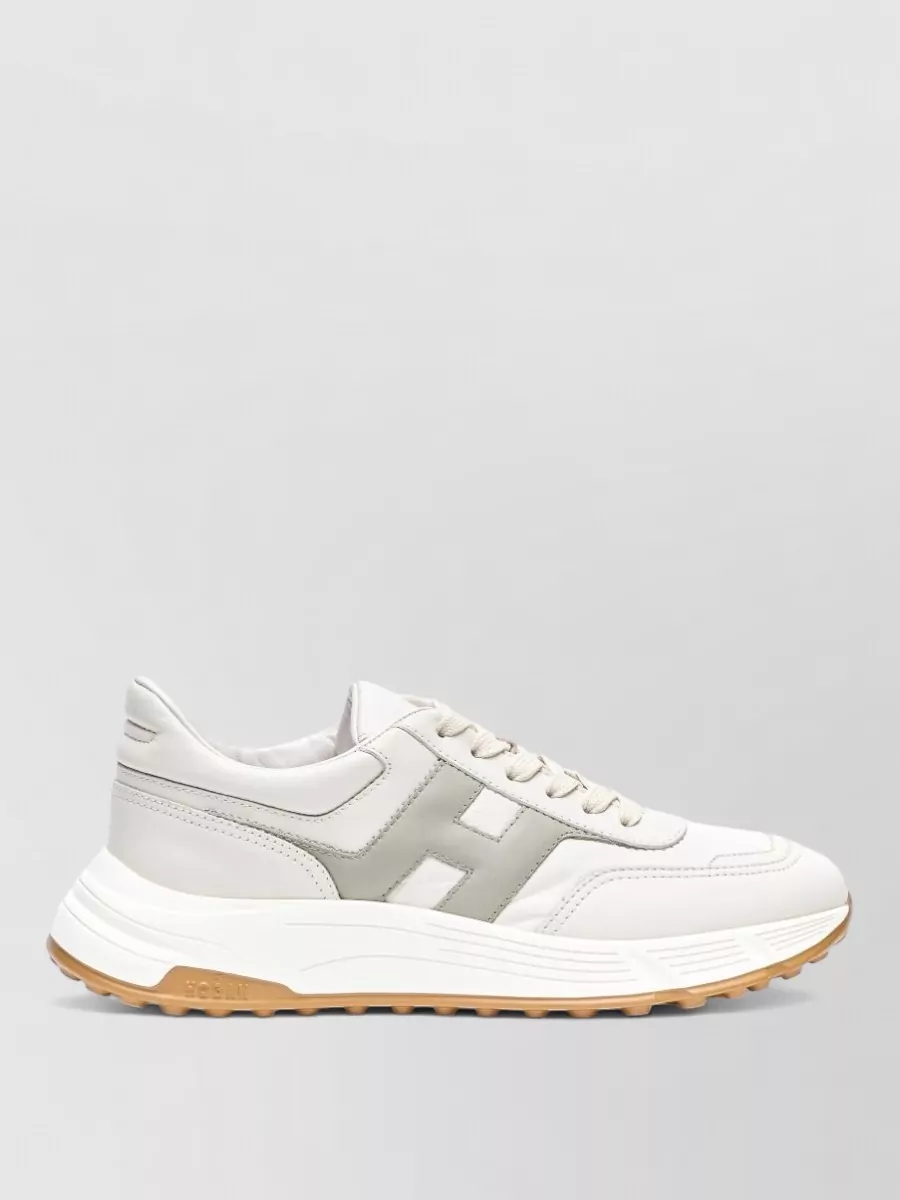 Hogan Hyperlight Leather Sneakers Panelled Design Sole
