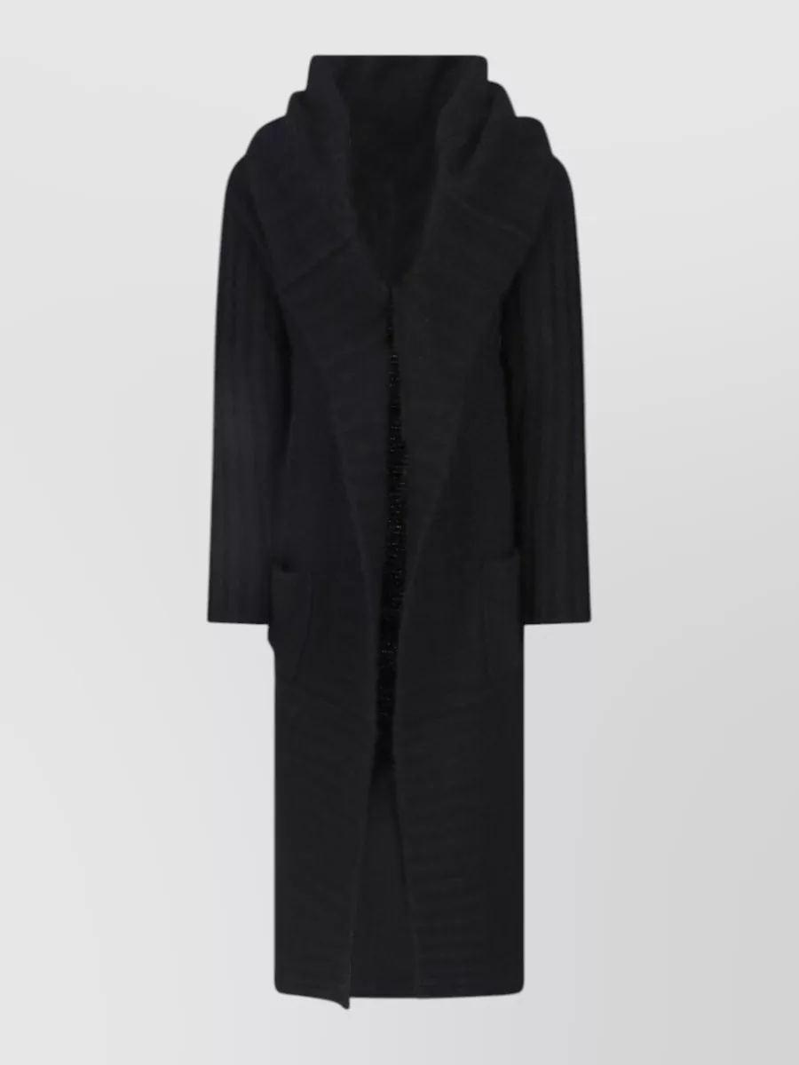 Rick Owens Cashmere silk crewneck duffle coat