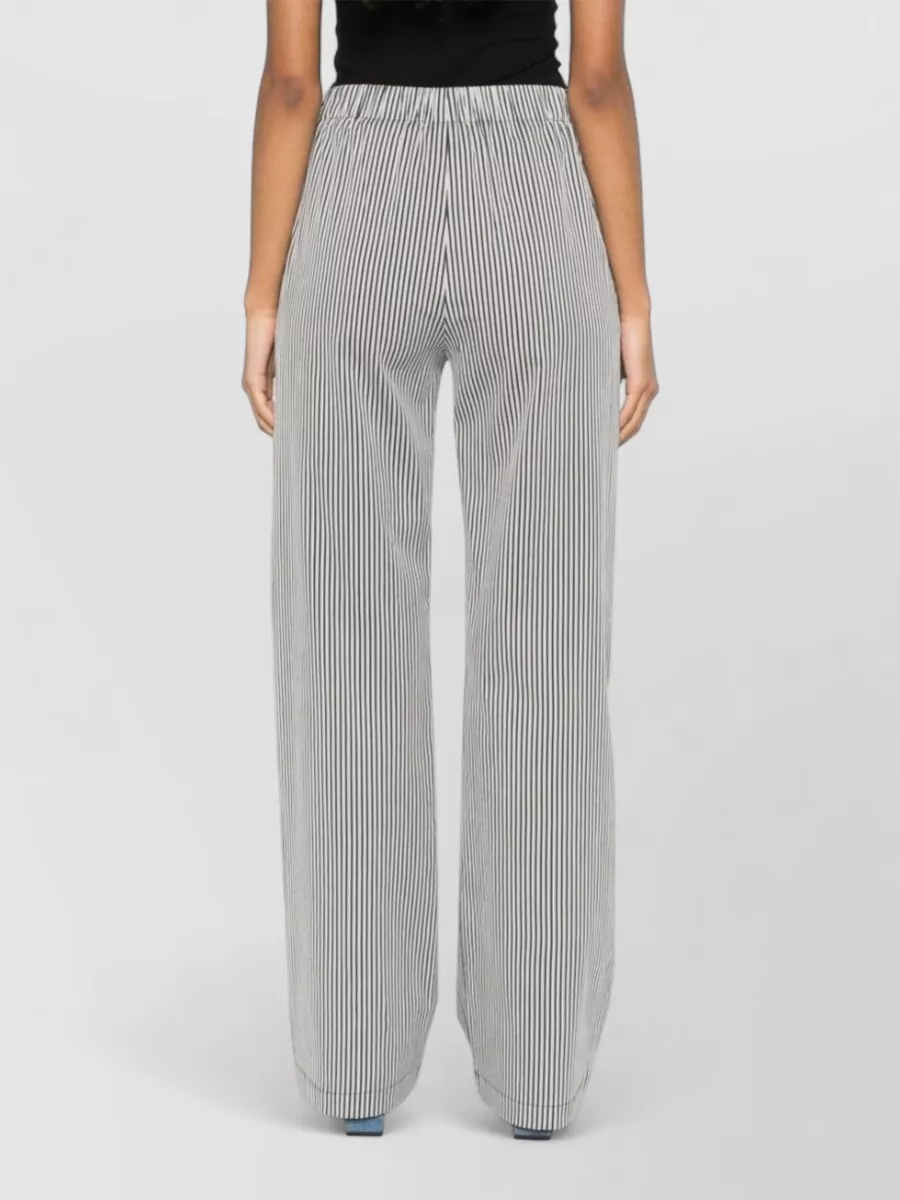 Alysi Striped Wide-Leg Trousers