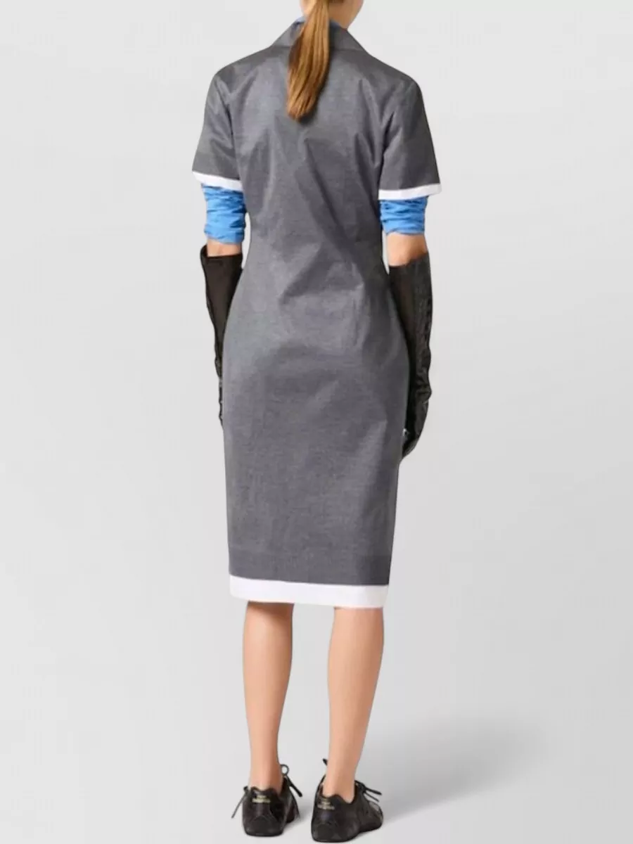 Miu Miu Silk Knee-Length Dress