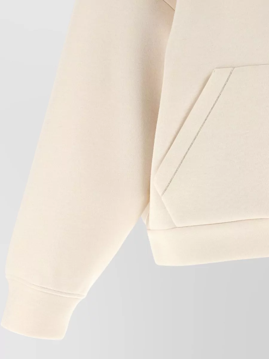 Fabiana Filippi Cashmere Hooded Top Kangaroo Pocket