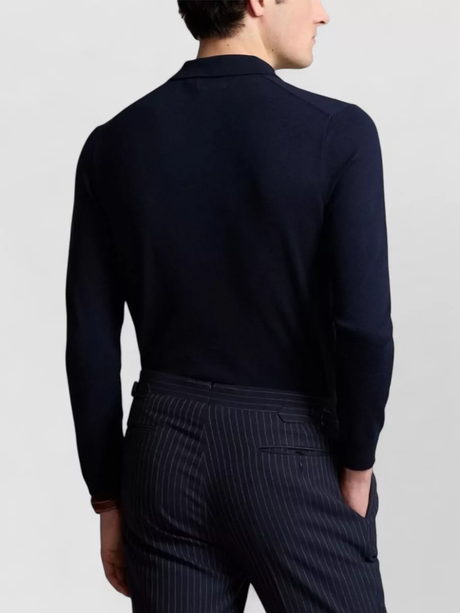 Ralph Lauren Wool Polo Collar Sweater Slim Fit