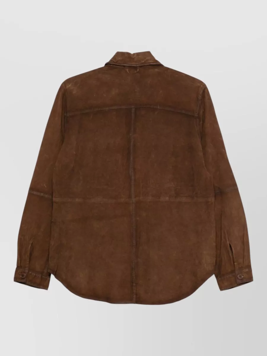 Parosh Suede Fitted Jacket