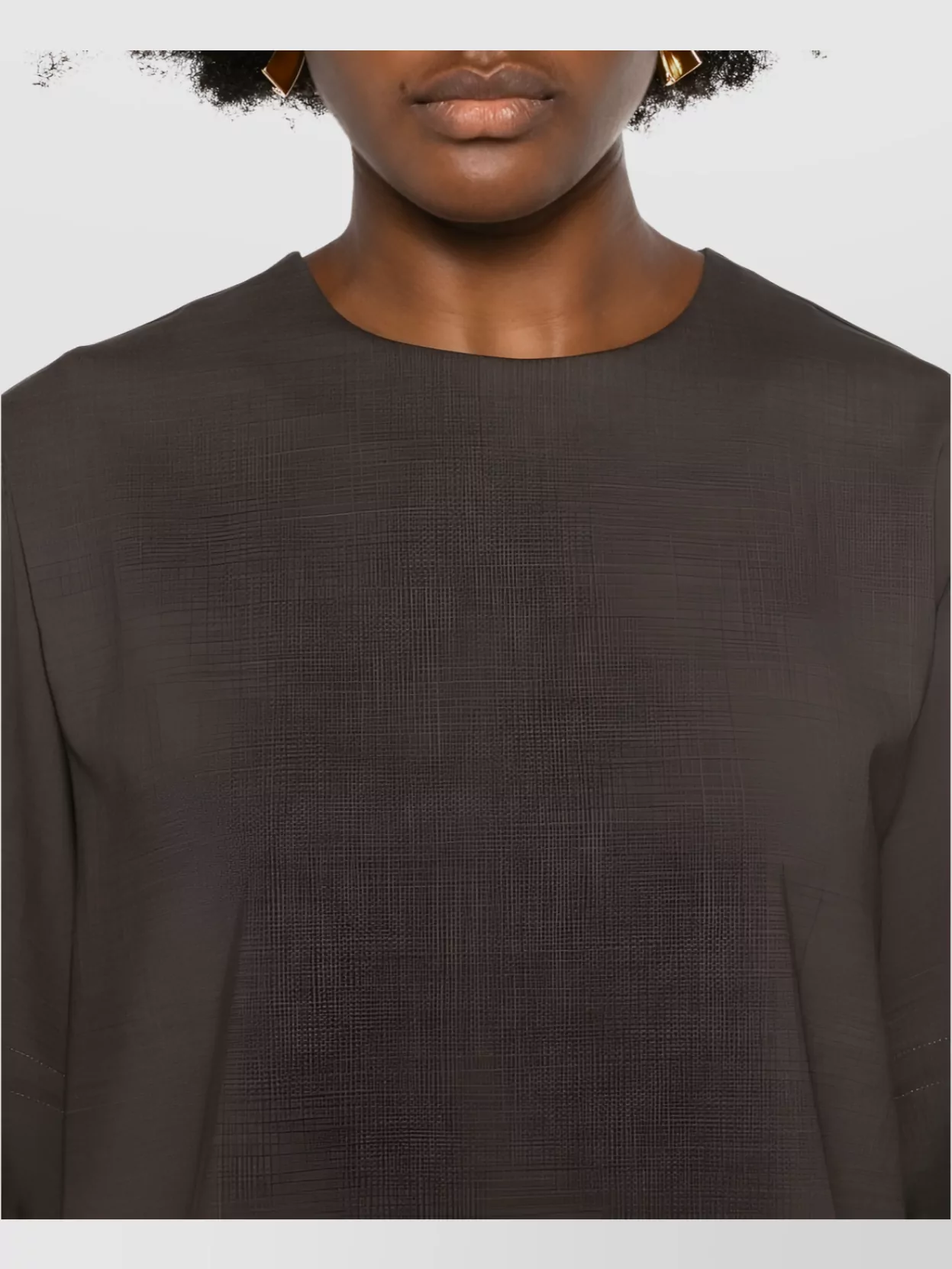 Parosh Short Sleeve Knit Top With Keyhole Back