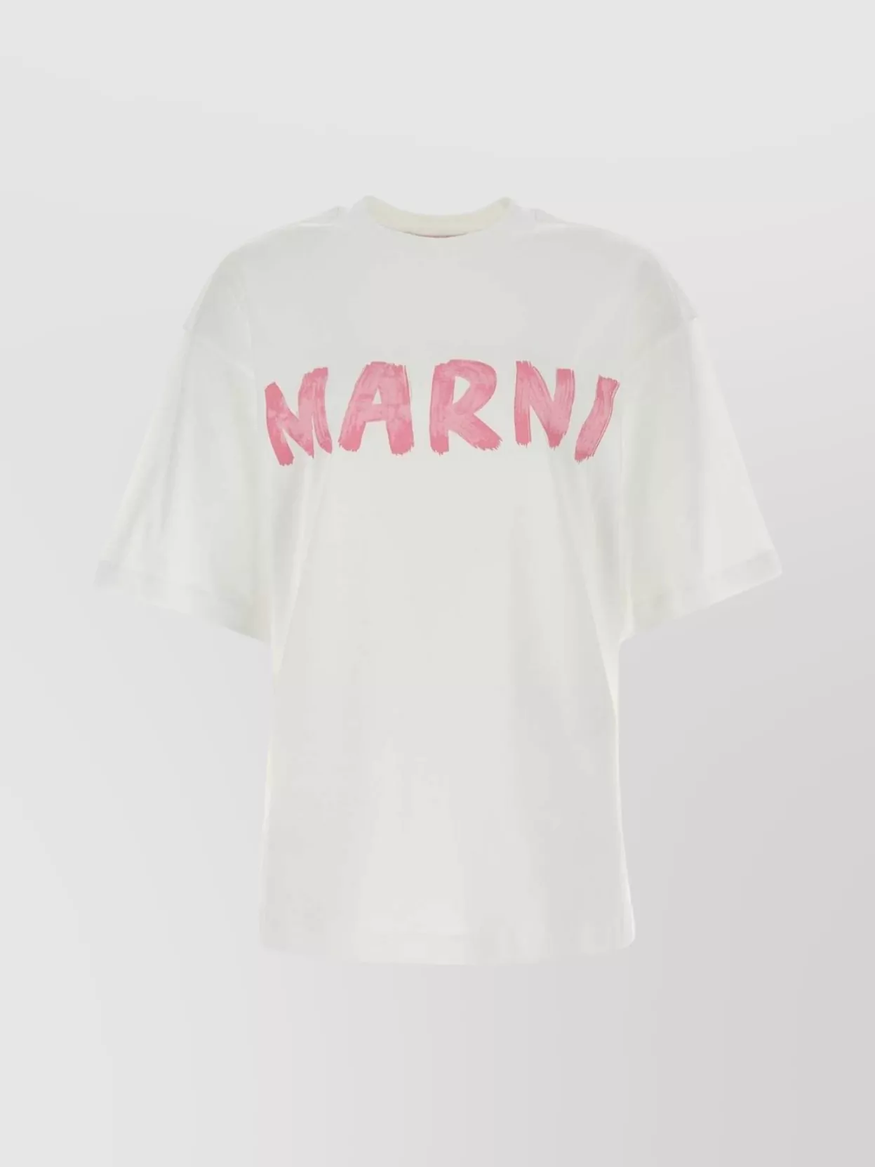 Shop Marni Crew Neck Cotton T-shirt With Short Sleeves
