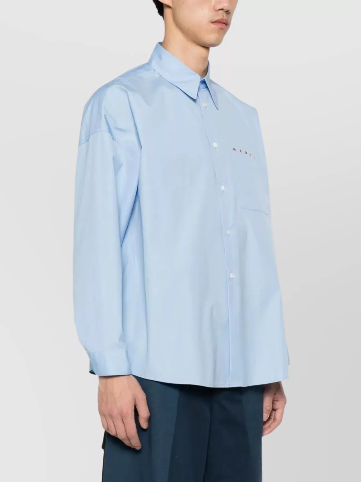 Marni Long Sleeve Shirt Drop-Shoulder Design