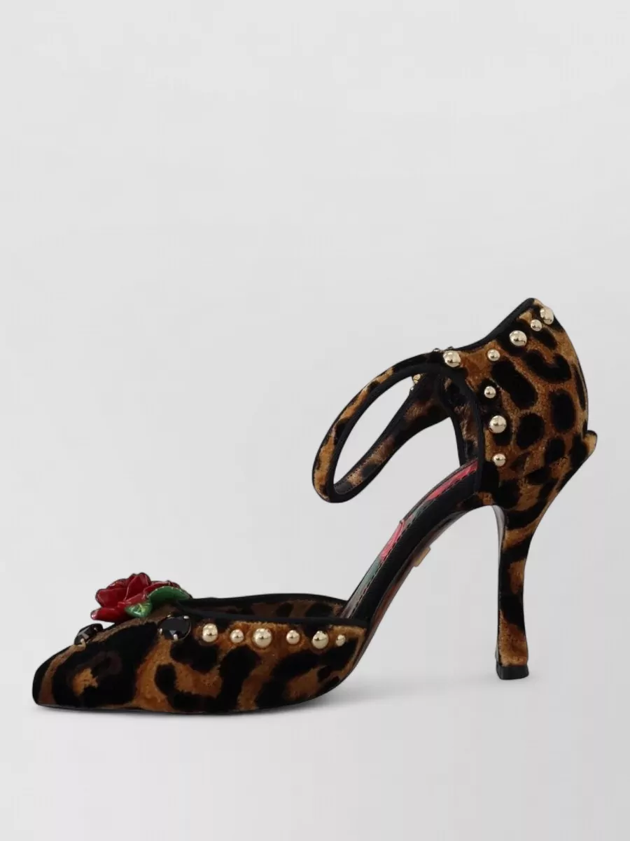 Dolce&Gabbana Leopard Crystal-Embellished Pumps