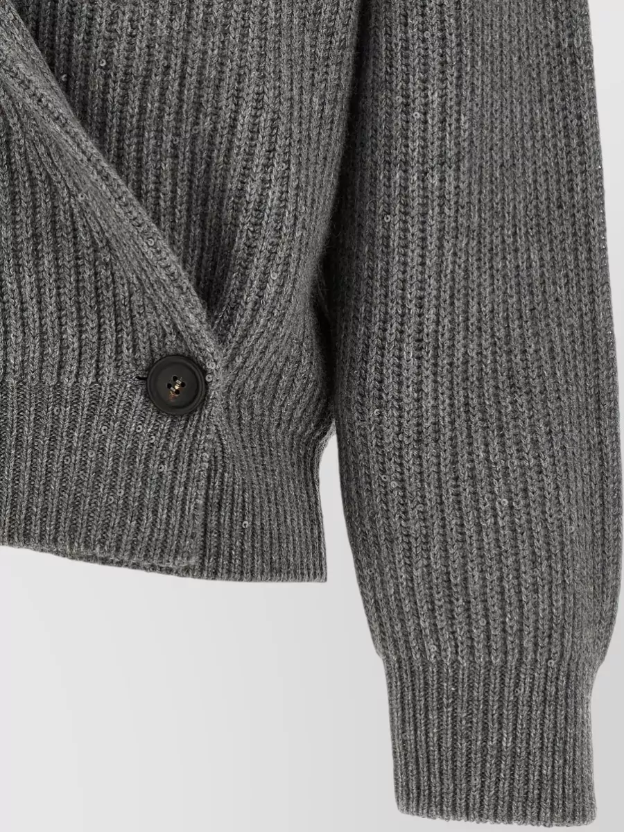 Brunello Cucinelli Sequin Wrap Cardigan