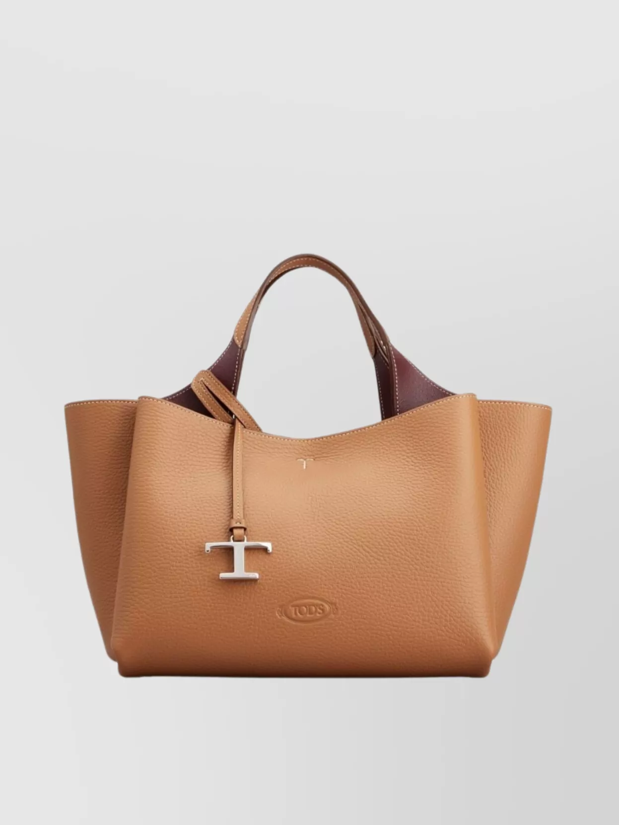 Shop Tod's Leather Mini Bag With Adjustable Strap And Handles