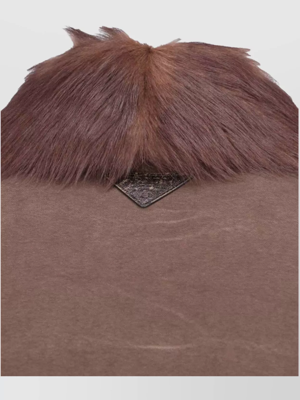 Prada Casual Jacket With Contrast Faux Fur Collar