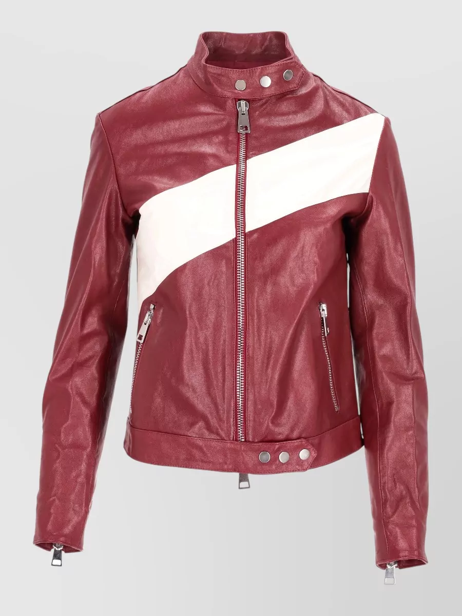La Rose Leather bomber jacket