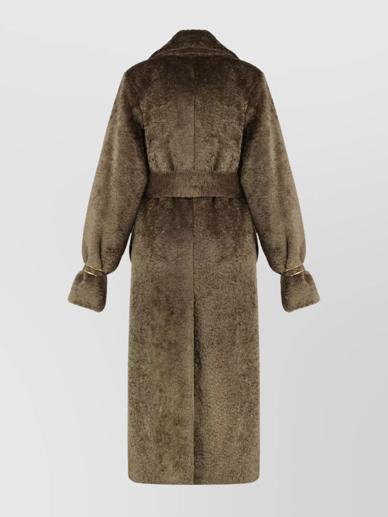 Darkpark Madison Trench Coat Eco-fur In Animal Print