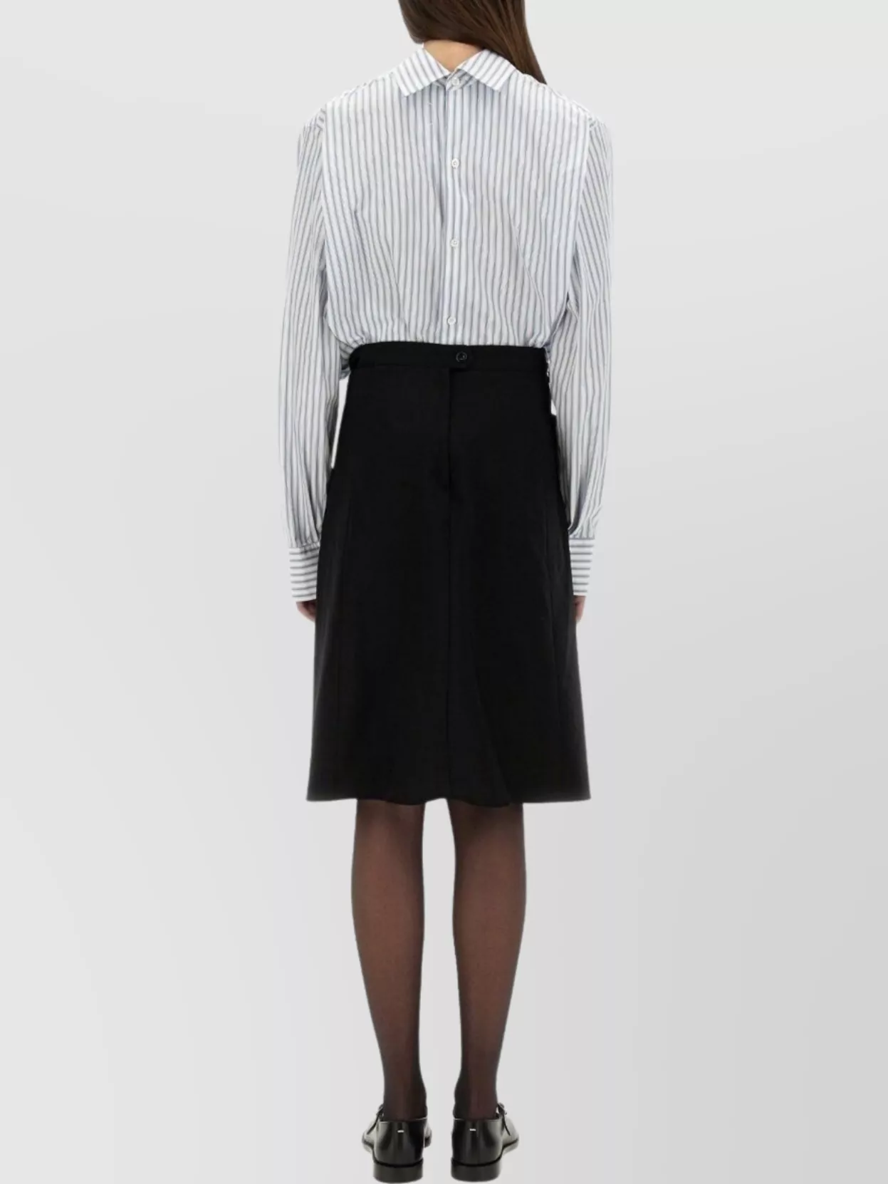 Maison Margiela Striped Dress-Shirt Featuring Button Detail
