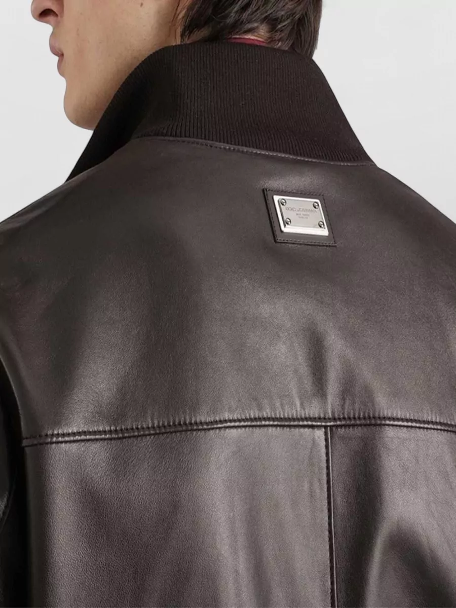 Dolce&Gabbana Lambskin Bomber Jacket