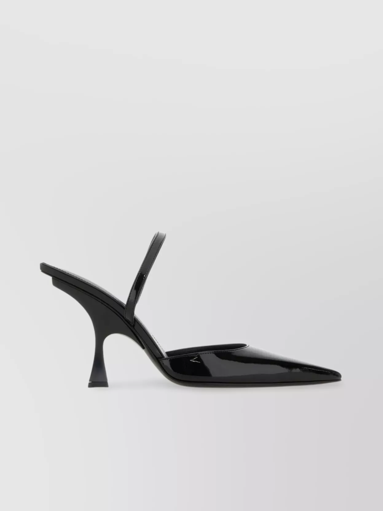 Shop Attico Ester Pumps With Unique Heel And Strap In Black