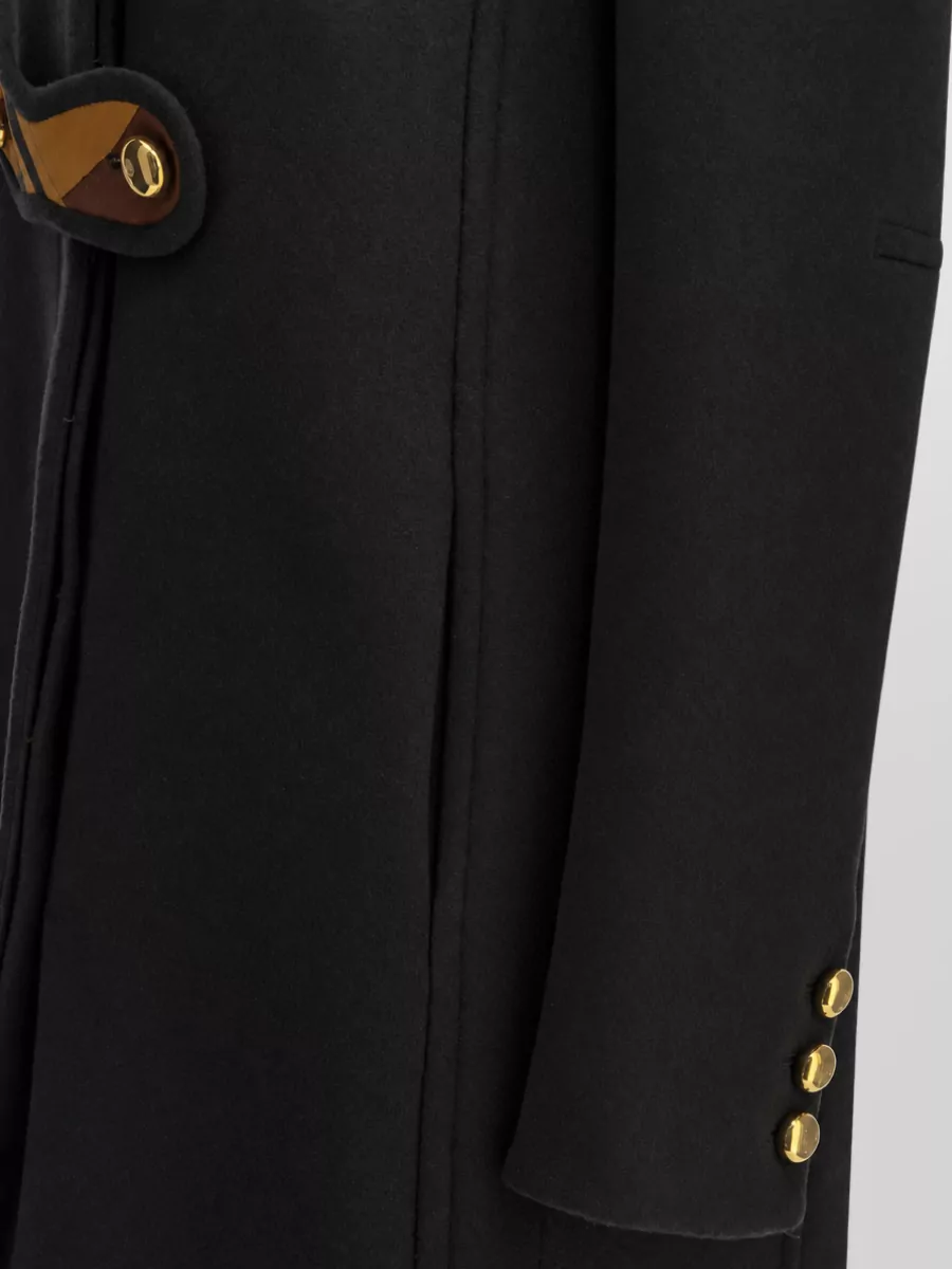 Pucci Wool Long Single Breasted Coat