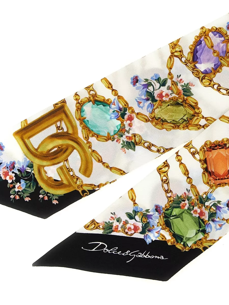 Dolce&Gabbana Silk Bandeau Scarf