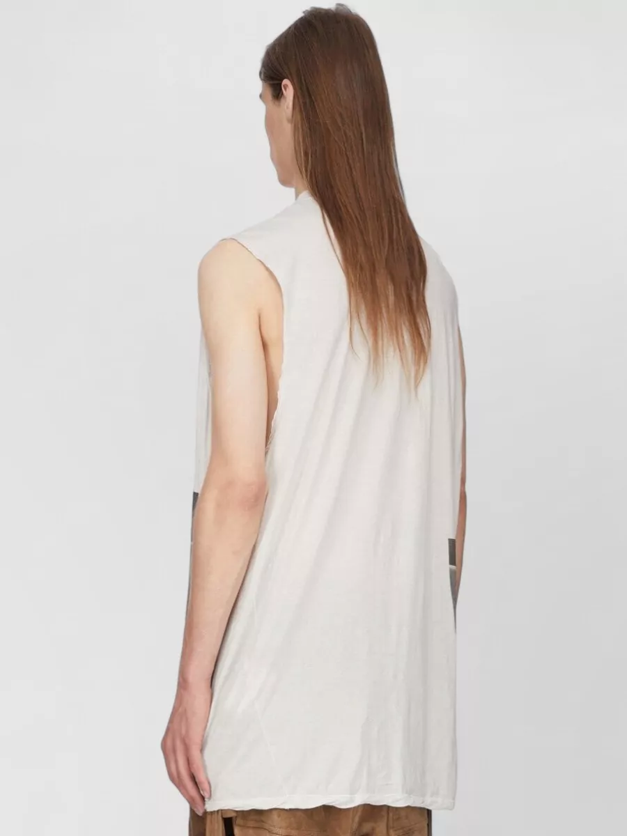 Rick Owens Cotton Oversized Sleeveless T-Shirt