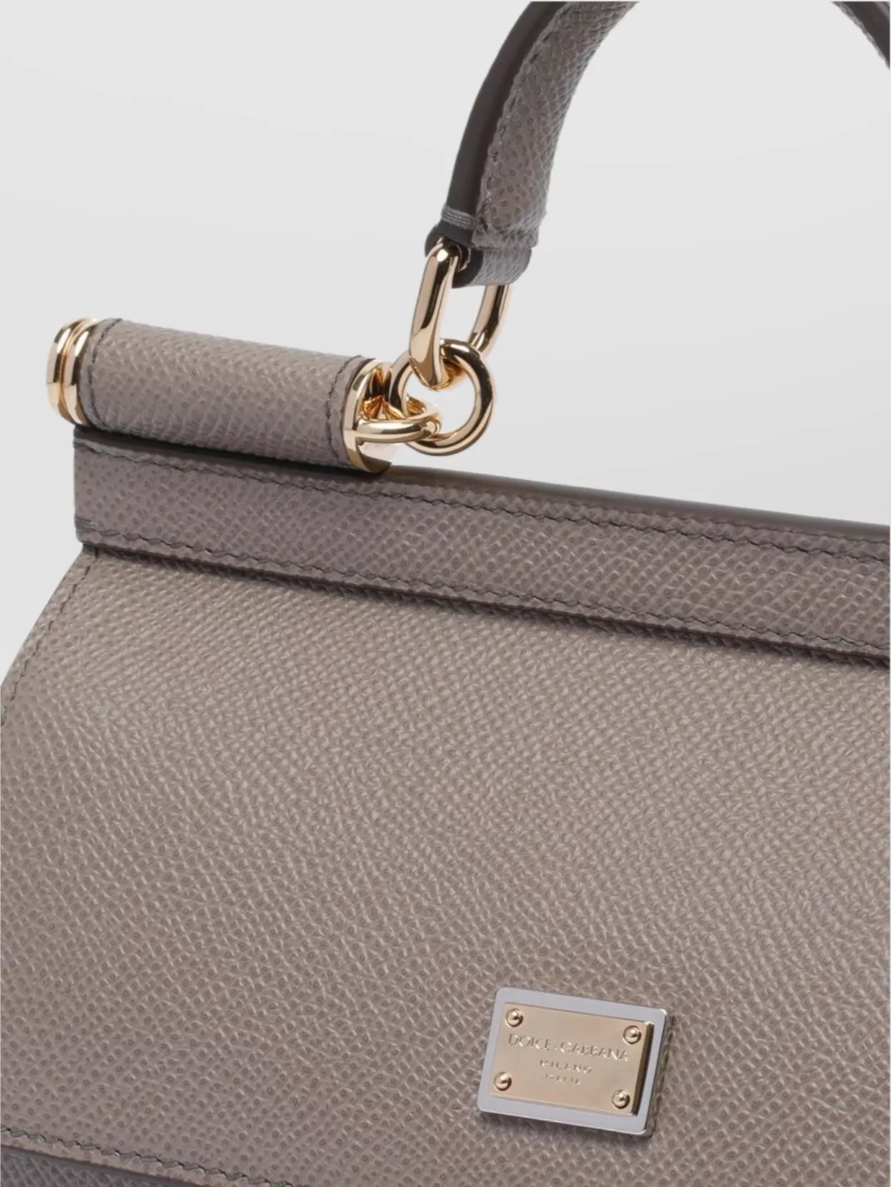 Dolce & Gabbana Structured Sicily Cross-body Bag With Detachable Strap In Purple