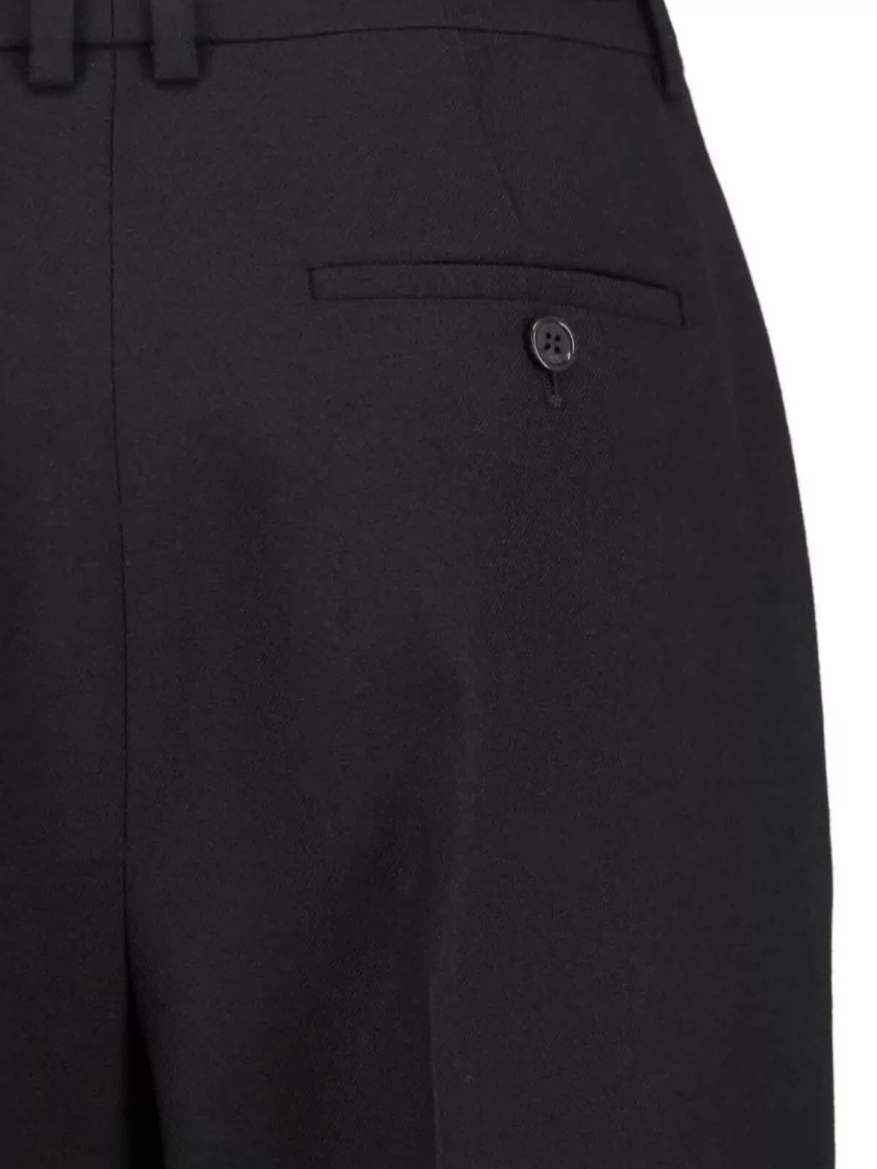 Saint Laurent Straight Trousers With Pleats And Pockets