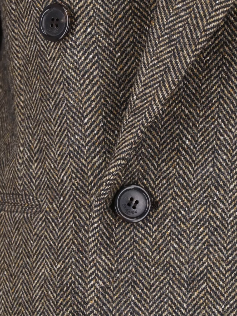 Saint Laurent Double Breasted Coat